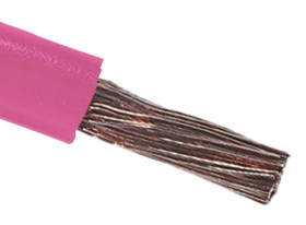 Przewód montażowy 4 mm² Różowy RS PRO PVC 12 AWG 1 kV dł. 100m 56/0,3 mm +105°C CSA C22.2 typ TEW, UK BS 6231, UL 1015
