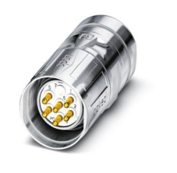 Złącze wielostykowe przemysłowe 7-pinowe M23 Montaż na kablu Wtyczka Phoenix Contact