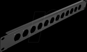 86500 19" D-Type Patch Panel 12 Port black