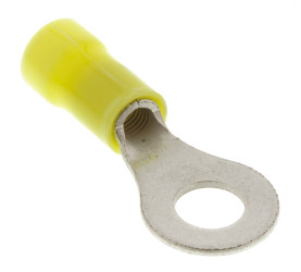 Zacisk oczkowy rozmiar przewodu 6mm² Ø , M6 izolowany Żółty TE Connectivity