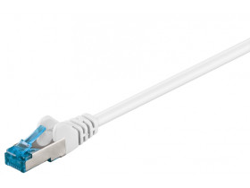 Kabel Patchcord CAT 6a S/FTP PIMF RJ45/RJ45 0.25m biały