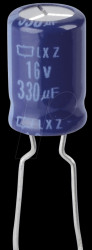 ELXZ160ETC331MH12D ELKO, 330 µF, 16 V, 105 °C