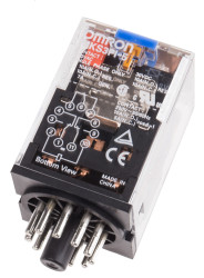 Przekaźnik mocy 48V dc 3PDT Omron 1.4W, Wciskane 1710Ω Wciskane