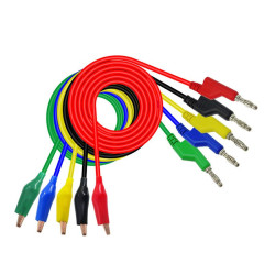 Kable pomiarowe zestaw NR24 HQ 1m 5szt przewody banan 1000V 10A