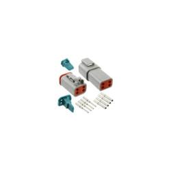 Amphenol AT4PS-CKIT Connector Plug and Socket 4P Crimp 16-18AWG Shrouded