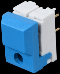 Push button, switching voltage: 24 V, for LED, blue