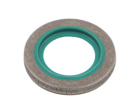 Pierścień O-ring średnica wew 16.7mm grubość 1.5mm średnica zew 24mm Guma: 7DF2075 i podkładka: Stal nierdzewna