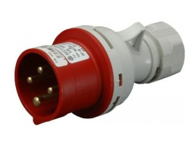 Wtyczka przenośna 4P 16A 400V czerwoma IP44 IVN 1643