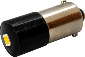 Lampka kontrolna Żółty 12-60V ac/dc BA9s LED średnica 10mm długość 25.5mm