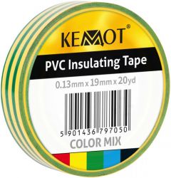 TaĹma klejÄca izolacyjna 0,13x19mm 20yd ĹźĂłĹto-zielona
