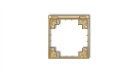 Ramka Pośrednia Do Gniazd Bryzgoszczelnych Z Uziemieniem Schuko Złoty 29Mrpb-1S