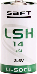 Lithium-battery, 3.6 V, LR14, C, round cell, surface contact, LSH 14 LIGHT