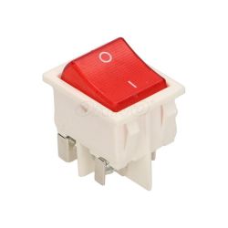 Przełącznik klawisz podś. 230V 16A 2-poz 2-tory 2xNO czerwony ORNO / OR-AE-13179/W