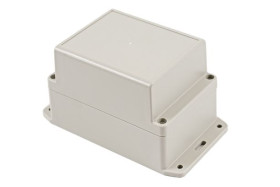 Obudowa ogólnego użytku ABS szerokość zew. 85 mm długość zew. 125 mm wys. zew. 85 mm Hammond IP65 Jasnoszary