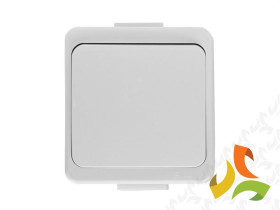 SMART Wyłącznik schodowy natynkowy bryzgoszczelny IP44 biały WNT-5S ABEX