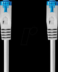 CCGP85330GY05 Patch cable, Cat.6a, S/FTP, 0,5 m, grey