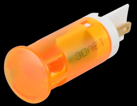 QS121XXO12 Indicator LED, 12 V DC, 12 mm, FASTON, orange