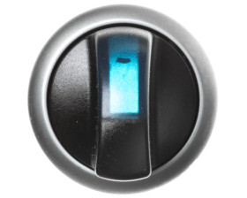 Napęd przełącznika 2 połozeniowy niebieski z podświetleniem bez samopowrotu M22-WLKV-B 284397