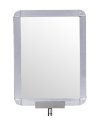 Rama oznakowania do słupków odgradzających Ramka informacyjna wysokość bariery 297mm Szary