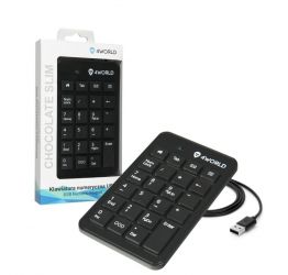 Klawiatura numeryczna CHOCOLATE SLIM USB czarna
