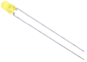 LED, THT, Żółty, 2-Pin, 2.9 V, 50 °, Vishay