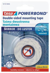 Taśma montażowa POWERBOND do luster 1,5m 19mm 55732-00004-05