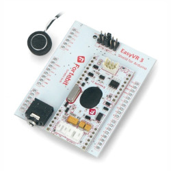 EasyVR 3 Plus Shield - rozpoznawanie głosu - nakładka dla Arduino - SparkFun COM-15453