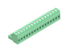 5.08MM EURO PLUG RA GRN 16CKT