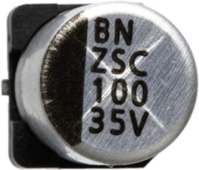 Electrolytic capacitor, 100 µF, 50 V (DC), ±20 %, SMD, Ø 8 mm, ZSC00AF1011HARL
