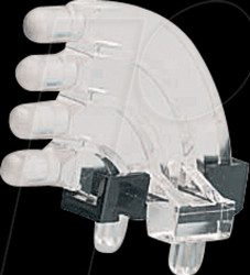 12761004 Light guide, 4x1-way, ø 3 mm, spherical, angulated