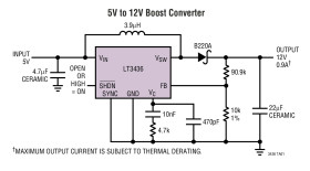 3A, 800kHz Step-Up Switching Regulator