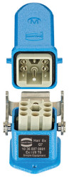 Harting 10360070001 Zestaw złączy męskich Łączna ilość styków: 7 + PE 1 szt.