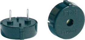 Piezo signal transmitter, 80 dB, 3 VDC, 3 mA, black, F/EE21P-01