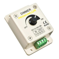 Ściemniacz led 8A 96W manualny szary