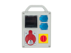 Rozdzielnica budowlana RB 4M gniazda 1x32A/5 2x250V L-P IP44 R-BOX240R B.1709RW PAWBOL