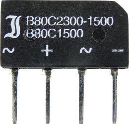Diotec B80C1500B Prostownik mostkowy SIL-4 160 V 2.3 A Jednofazowy
