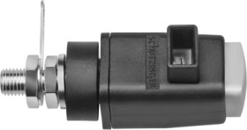 Quick pressure clamp, gray, 300 V, 16 A, solder connection/cable lug, nickel-plated, SDK 800 / GR
