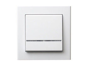 SONATA Wyłącznik krzyżowy podświetlany biały ŁP-4RS/m/00 OSPEL