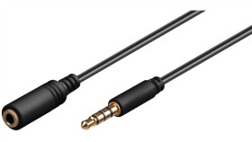 Przedłużacz Do Słuchawek I Audio Aux, 4-Pinowy 3,5 Mm Cienki, Cu - Długość...