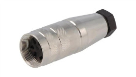 C091-31D0051002 Złącze M16 Wtyk Żeński Lutowanie Na Przewód 5Pin 5A 300V