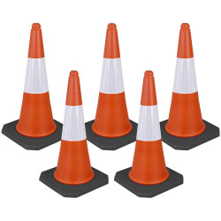 Sealey TFC05 Traffic Cone 75cm - Pack of 5