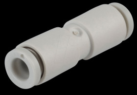 Plug connection, straight, Ø 4 mm <> Ø 4 mm