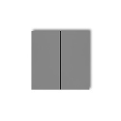 Klawisze podwójne do łączników DECO, MINI (komplet dwóch sztuk) szary mat 27DKL-2