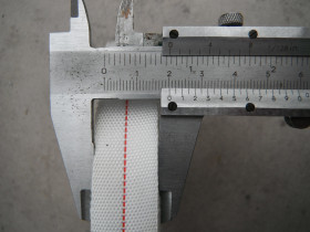 Taśma szklana surowa z czerwonym paskiem 20mm ST55/20