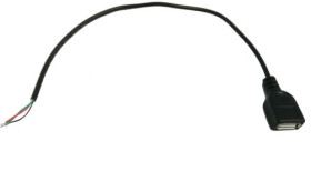 Gniazdo USB TYP A z przewodem 25cm 4PIN