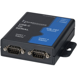 Brainboxes US-757 2 Port RS232 USB-C to Serial Adapter