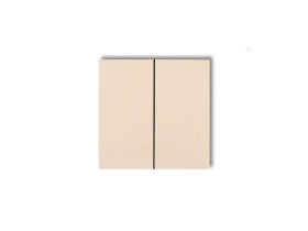 Klawisze podwójne do wyłączników DECO FLEXI (komplet dwóch sztuk) beżowy 1DKL-2 KARLIK