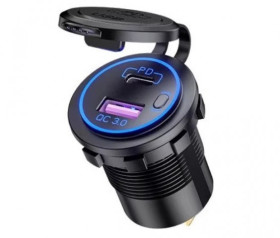 LAD.USB C QC3,0 PD WYL.