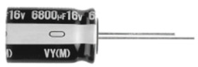 Kondensator 1000μF 6.3V dc Radialny, Otwór przelotowy Nichicon roztaw: 3.5mm 8 (Dia.) x 11.5mm