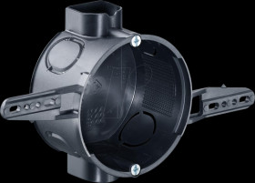 1056-62 One-gang box for nailing, with device screws, depth 42 mm